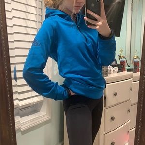 Blue Adidas Climamax Fleece Quarter Zip